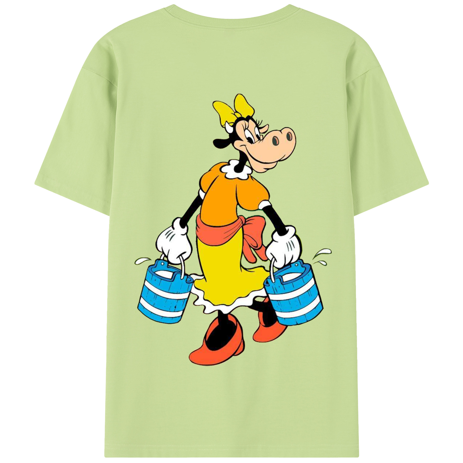 （画像用） ミッキーマウス Mickey Mouse 綿100％半袖Tシャツ（背面プリント）